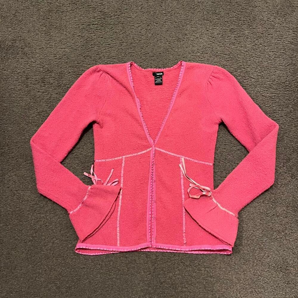 Y2K Balletcore Ribbon Cardigan - Picture 2 of 6